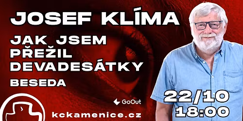 Josef Kl\u00edma: Jak jsem p\u0159e\u017eil devades\u00e1tky \u2013 beseda | KC Kamenice | zm\u011bna term\u00ednu