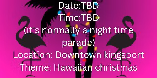 Christmas parade float