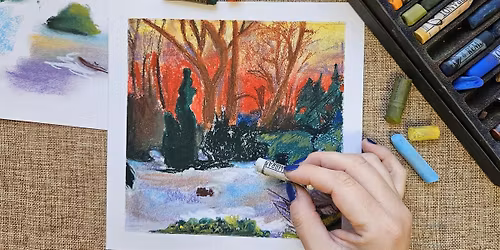 Painting with Soft Pastels: Snowy Garden Inspired by Bonnard