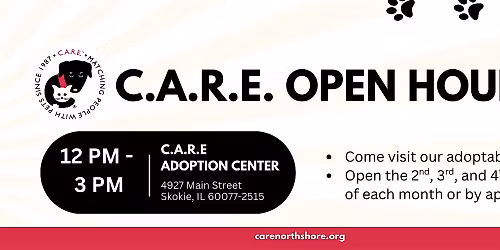 Visit C.A.R.E.'s Adoption Center \u2013 Open Hours!