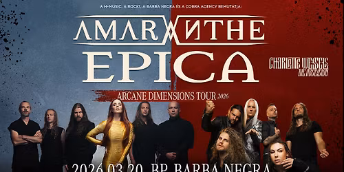 Amaranthe & Epica - Arcane Dimensions Tour 2026 + Charlotte Wessels @ Budapest, Barba Negra