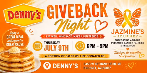 Denny's Giveback for Pediatric Cancer  