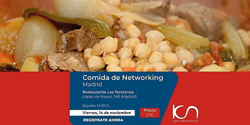 KCN Eat & Meet Comida de Networking Madrid - 14 de noviembre