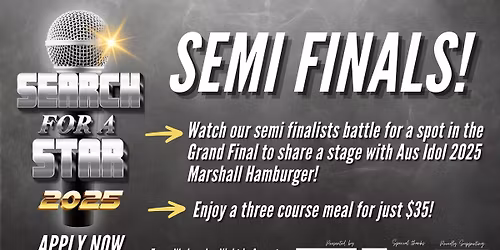 \ud83c\udfa4 SEARCH FOR A STAR 2025 \u2013 SEMI FINALS! \ud83c\udf1f