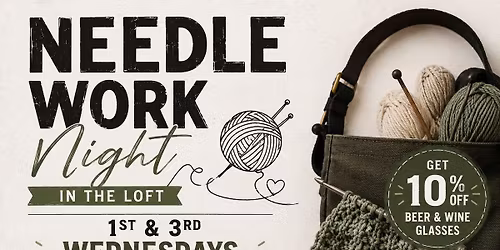 Needlework Night in the Loft