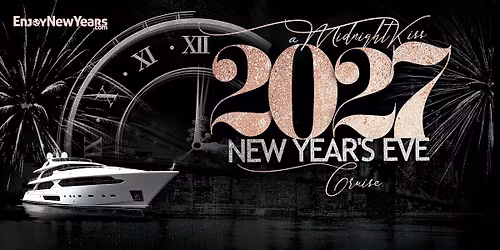 A Midnight Kiss New Year's Eve Fireworks Cruise 2027 | Jewel Yacht NYC