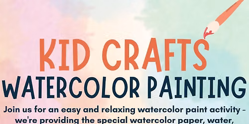 Kids Craft - Watercolor Painting Sheets