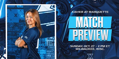 Xavier Musketeers at Marquette Golden Eagles Womens Volleyball