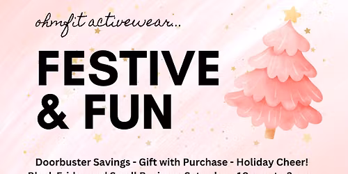 Festive & Fun Black Friday & Small Business Saturday