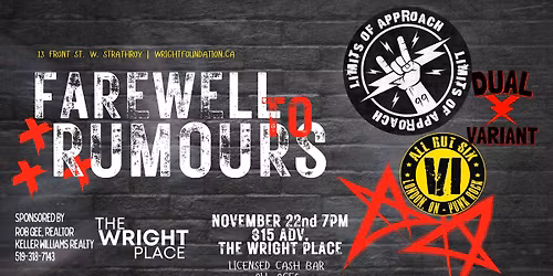 Farewell To Rumours - LIMITS OF APPROACH / ALL BUT SIX / DUAL VARIANT