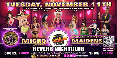 Reading, PA - Micro Maidens Dwarf Dancers @Reverb Nightclub