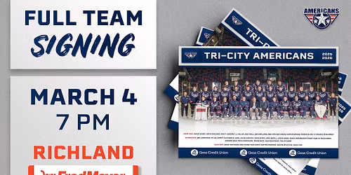 Tri-City Americans Full Team Signing