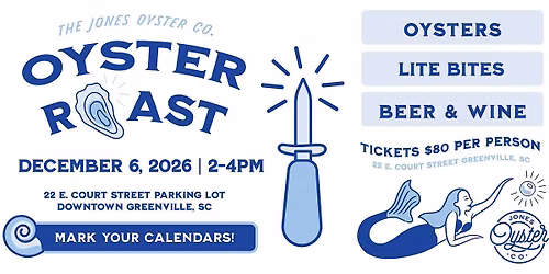 Jones Oyster Co. December 6, 2026 Oyster Roast
