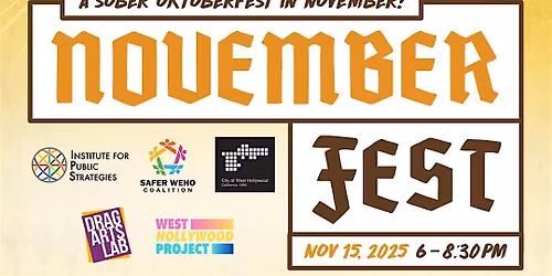 NOVEMBERFEST: Sober Drag Bingo