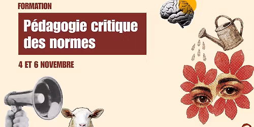 Formation : La p\u00e9dagogie critique des normes les 4 et 6 novembre