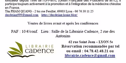 Conference Syst\u00e8me des M\u00e9ridiens et automassage, par T\u00e2n PHAM QUANG