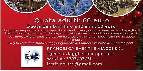 GITA A MONTE CARLO: MERCATINI DI NATALE PRINCIPATO DI MONACO 