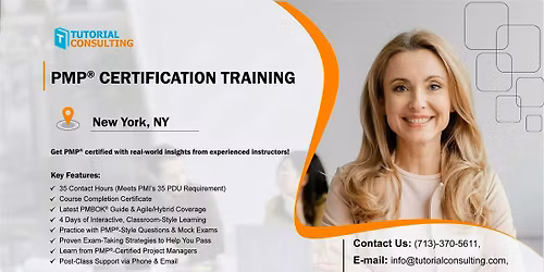 Accelerate Your Career \u2013 PMP\u00ae Certification in New York, NY