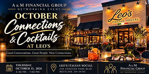 October Connections & Cocktails at Leo\u2019s