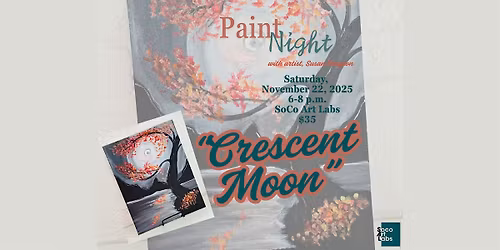 Paint Night with artist, Susan Drayton at SoCo Art Labs