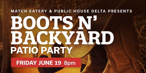 \ud83e\udd20 Boots n\u2019 Backyard PATIO PARTY! \ud83c\udf89