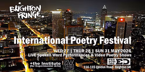 International Poetry Festival \u2013 Brighton FRINGE