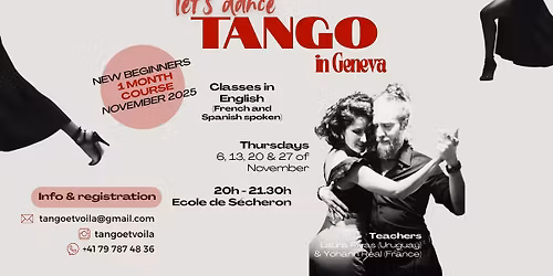 Learn to Dance Tango in Geneva \u2013 November 2025