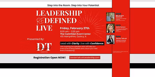Leadership REdefined LIVE in Quincy, IL