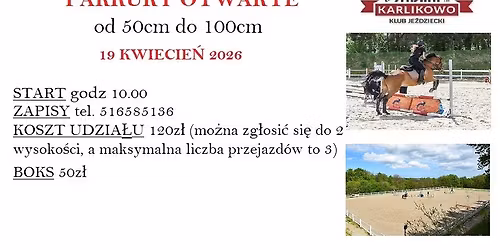 PARKURY OTWARTE W STAJNI KARLIKOWO 