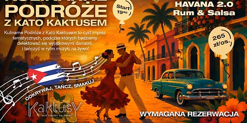 26.09.2026 DAJ SI\u0118 PORWA\u0106 DO HAVANY RUM & SALSA \ud83c\udf34\u2728 MUZYKA NA \u017bYWO | TANIEC | KOLACJA  \ud83d\udccdDWORCOWA 9!