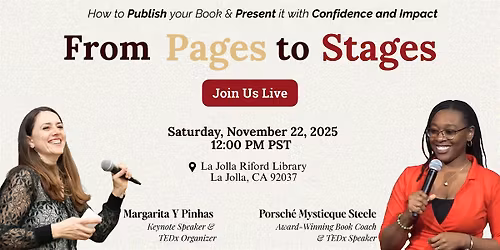 From Pages to Stages: How to Publish Your Book & Present it with Confidence