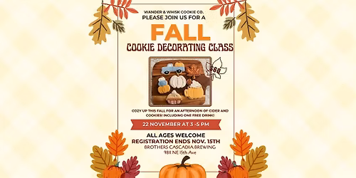 Fall Cookie Decorating Class