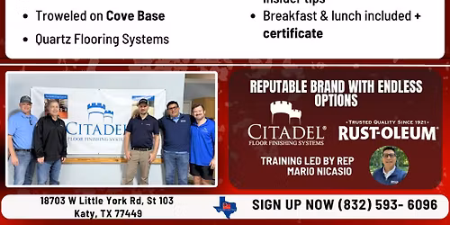 Industrial Floor Systems Training with Citadel 