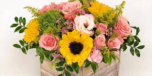 Wooden Box Centerpiece