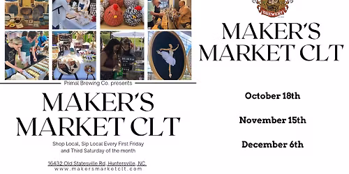 Makers Market at Primal Brewery Huntersville