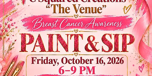 Breast Cancer Awareness Paint & Sip