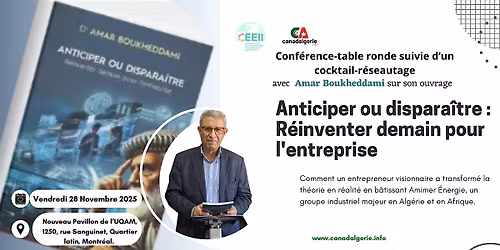 Anticiper ou dispara\u00eetre : R\u00e9inventer demain pour l'entreprise