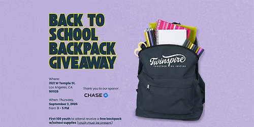 Twinspire Back to School Backpack Giveaway
