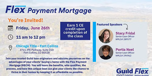 Flex Payment Mortgage (HECM) CE for Realtors