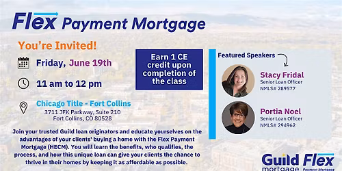 Flex Payment Mortgage (HECM) CE for Realtors