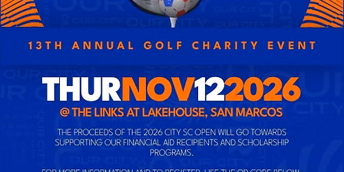 City SC Open - Annual Golf Tournament Fundraiser