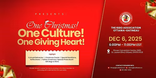 Igbo Association Ottawa-Gatineau: End-of-Year Christmas Party 2025