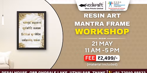 Penkraft Resin Art Mantra Frame Workshop