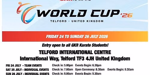 GKR Karate World Cup \ud83c\udf0d\ud83c\udfc6