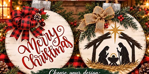 Christmas Door Hanger Painting Class