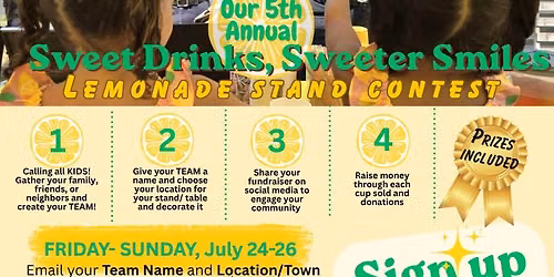 SWEET DRINKS, SWEETER SMILES FUNDRAISER FOR KIDS!