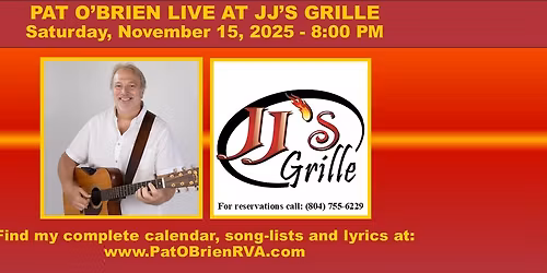 Pat O'Brien Plays JJ's Grille