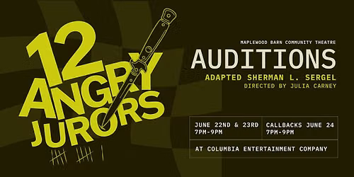 MBCT Auditions for "12 Angry Jurors"