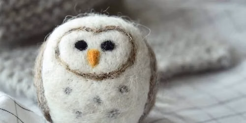 Needle Felting - Sleepy Owl