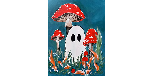 Ghostly Mushrooms - Paint and Sip in Orange County | Classpop!\u2122